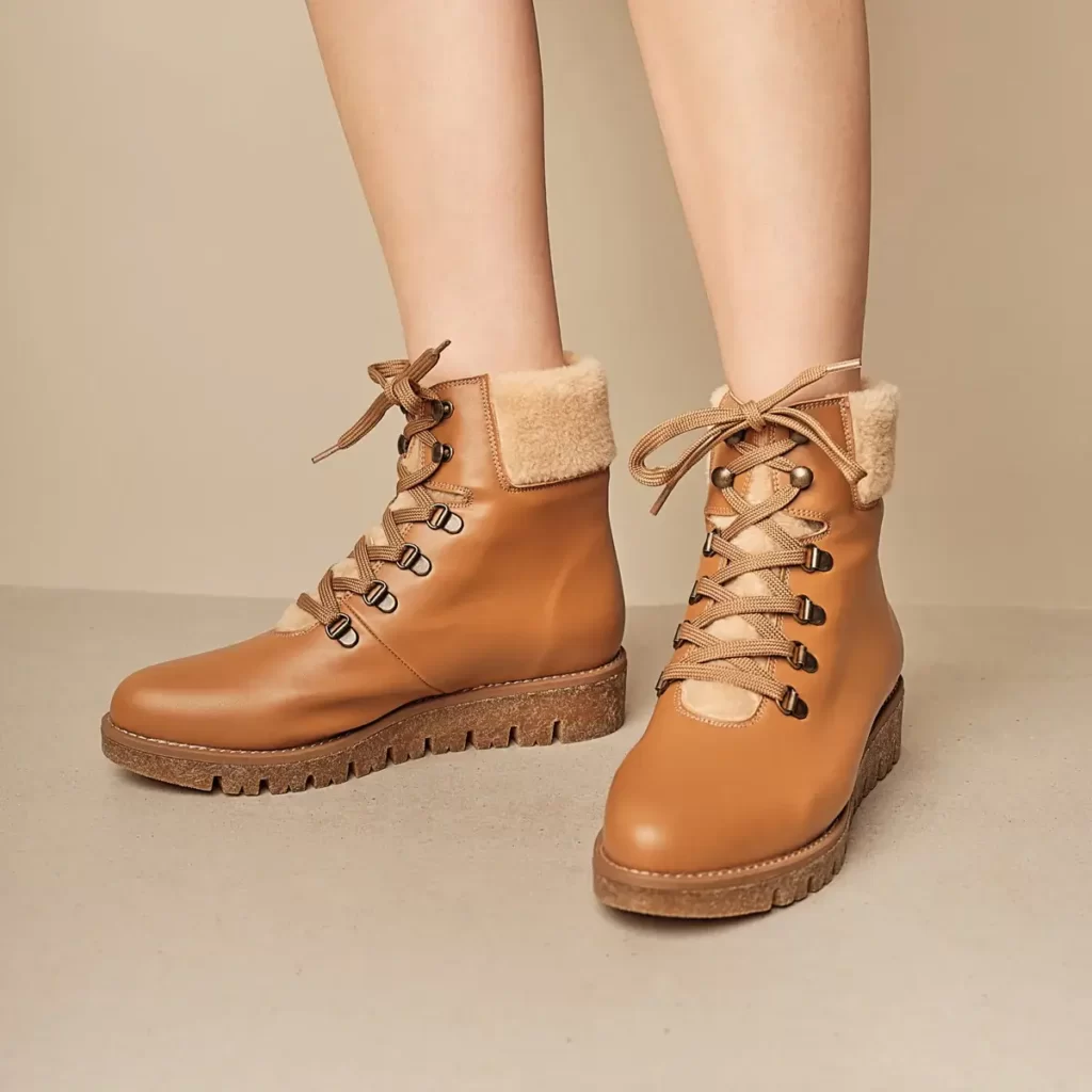 Bhava vegan leather boots ethically made