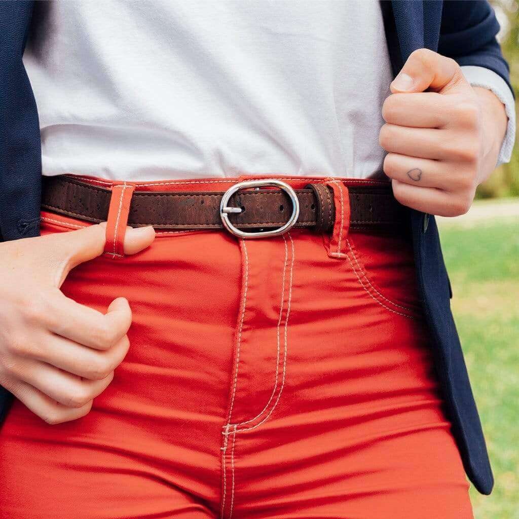Corkor cork leather vegan belt