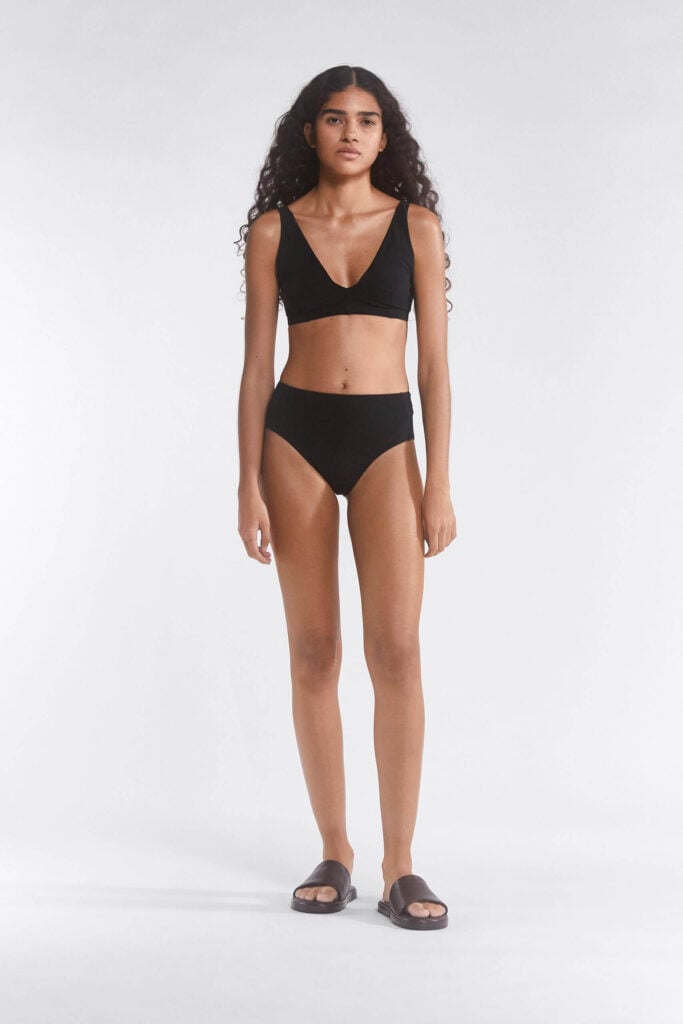 Filippa K sustainable swimwear sustainable bikini made from recycled materials