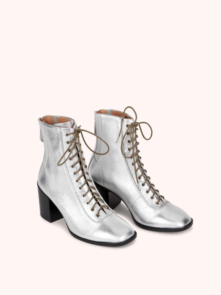 Nomasei metallic heeled boots