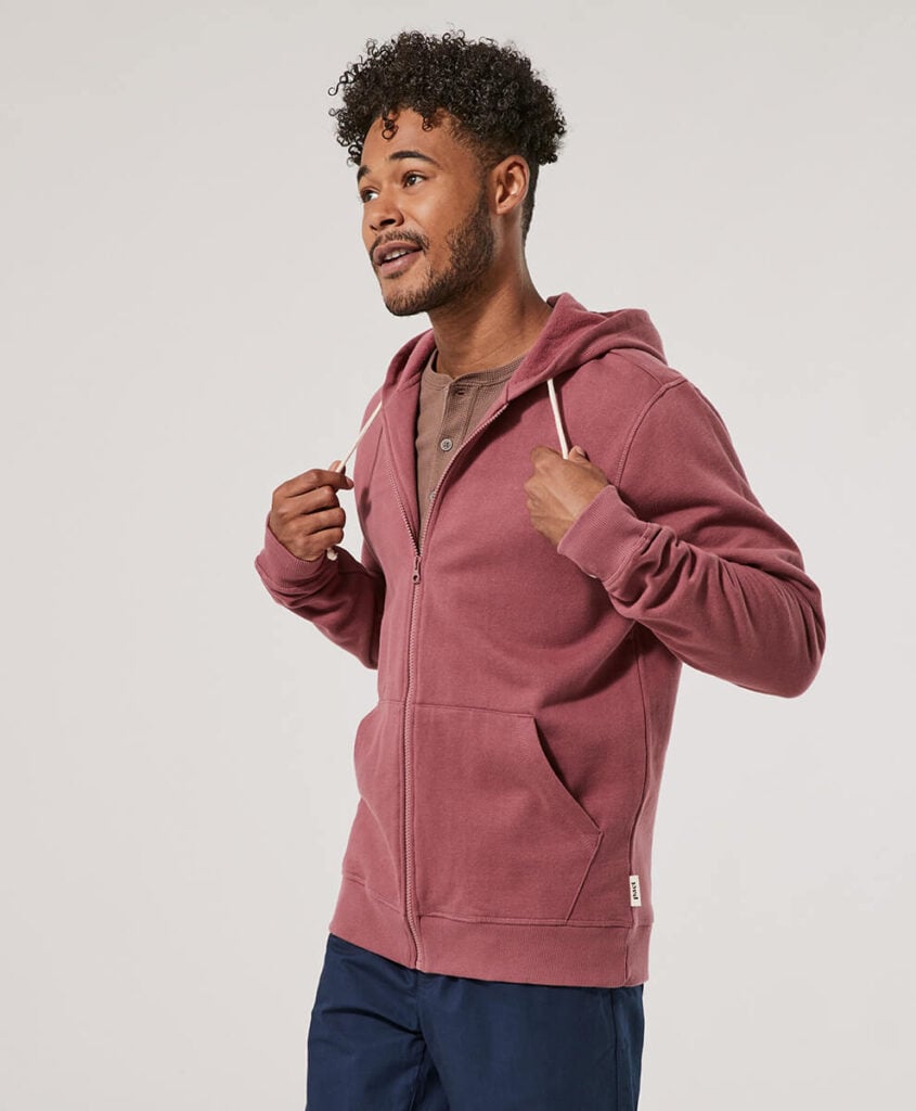 Pact pink hoodie