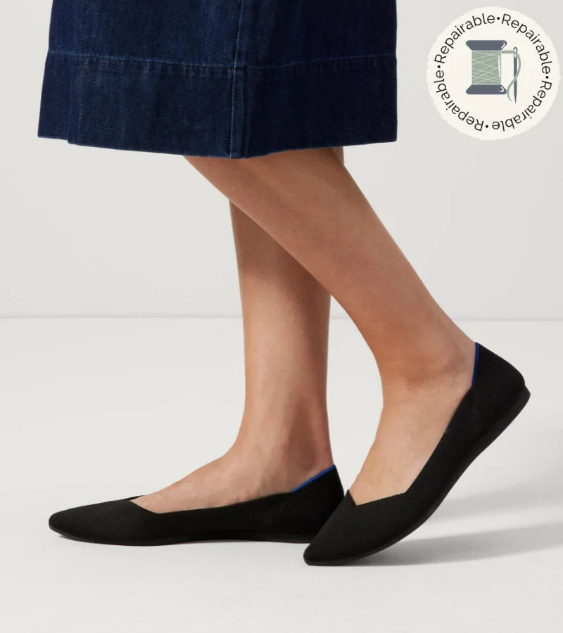 Rothy's sustainable flats made from recycled plastic bottles