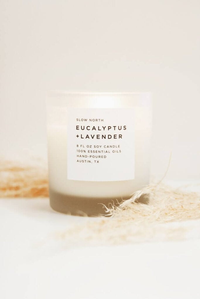 Slow North sustainable candle 