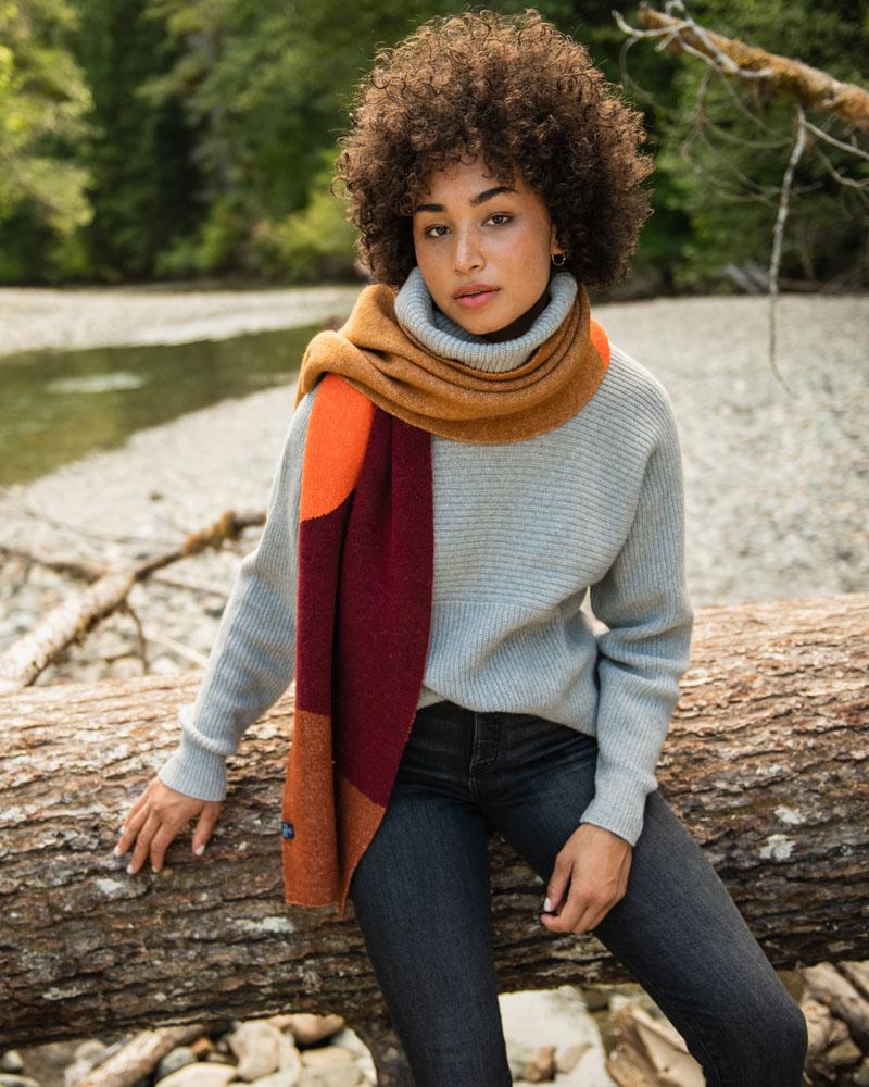 United By Blue sustainable block print scarf