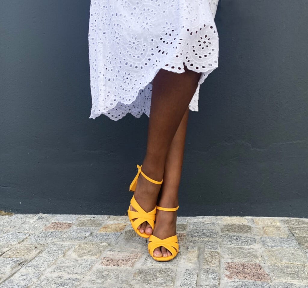 Beyond skin vegan leather heels