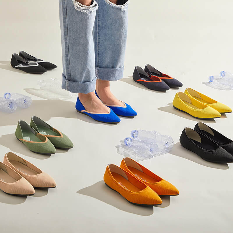 Vivaia recycled plastic knit shoes